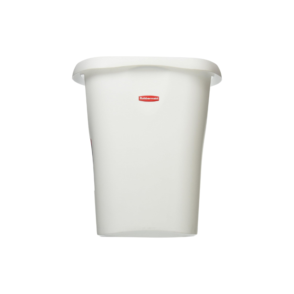 Papelera rectangular abierta 3 gal color blanco