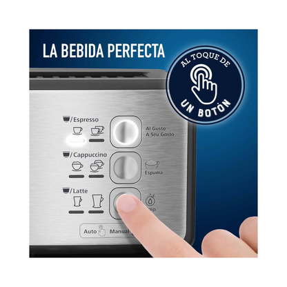 Cafetera Automática Espresso Oster Prima Latte, Plata