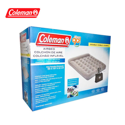 Colchón Matrimonial Go Coleman Con Bomba De Pie